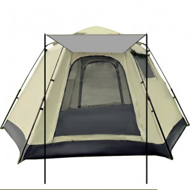 Палатка двухслойная Печора-4, зонтичного типа, 320*275*175 см, бежевая