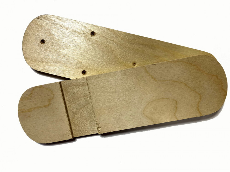 Лыжи Тайга, дерево, длина 165 см, ширина 150 мм