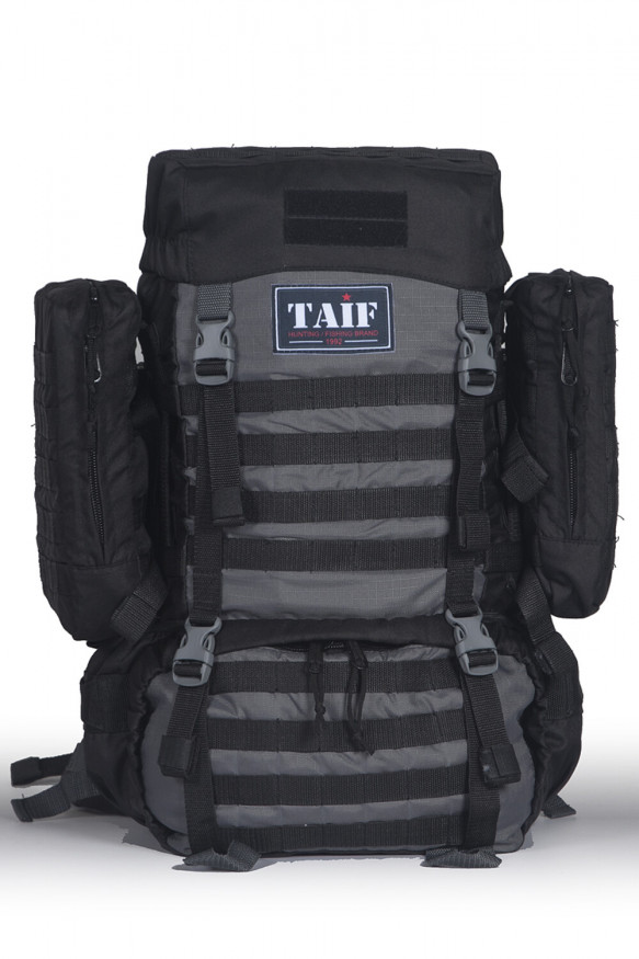 Рюкзак тактический Сармат 3, Оксфорд (рип-стоп), черный-серый, 55 л, ТАЙФ