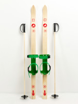 Детский лыжный комплект JUNIOR, 110 см, лыжи+крепления+палки