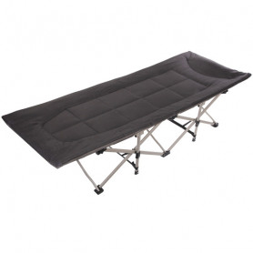 Раскладушка кемпинговая складная 188*66*41 см, черный