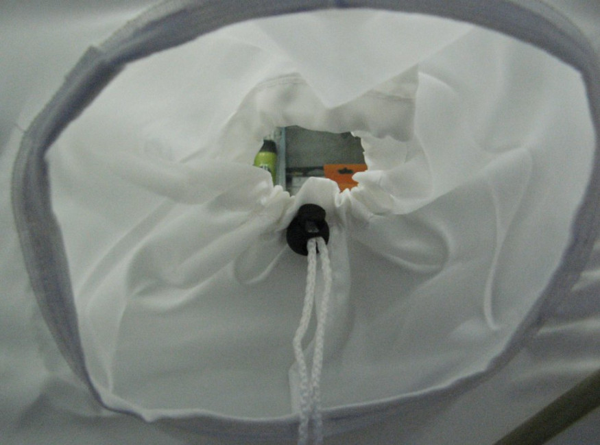 Палатка КУБ 4 (однослойная), 2,1x2,1 м, PU 1000, бело-синий