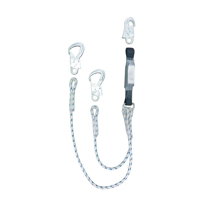 Строп из полиамидного каната двухветьевой с амортизатором (аВд(16) кр-01 кр-01 кр-04 ков.)