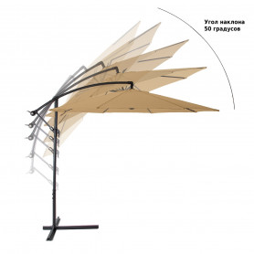 Зонт садовый 8003 светло-коричневый, Green Glade